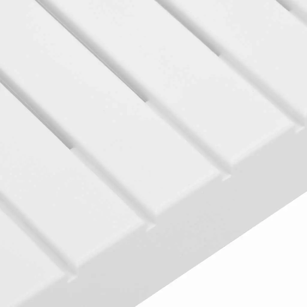 6 Piece Outdoor Lounge Set White Plastic Garden Furniture Patio Seating with