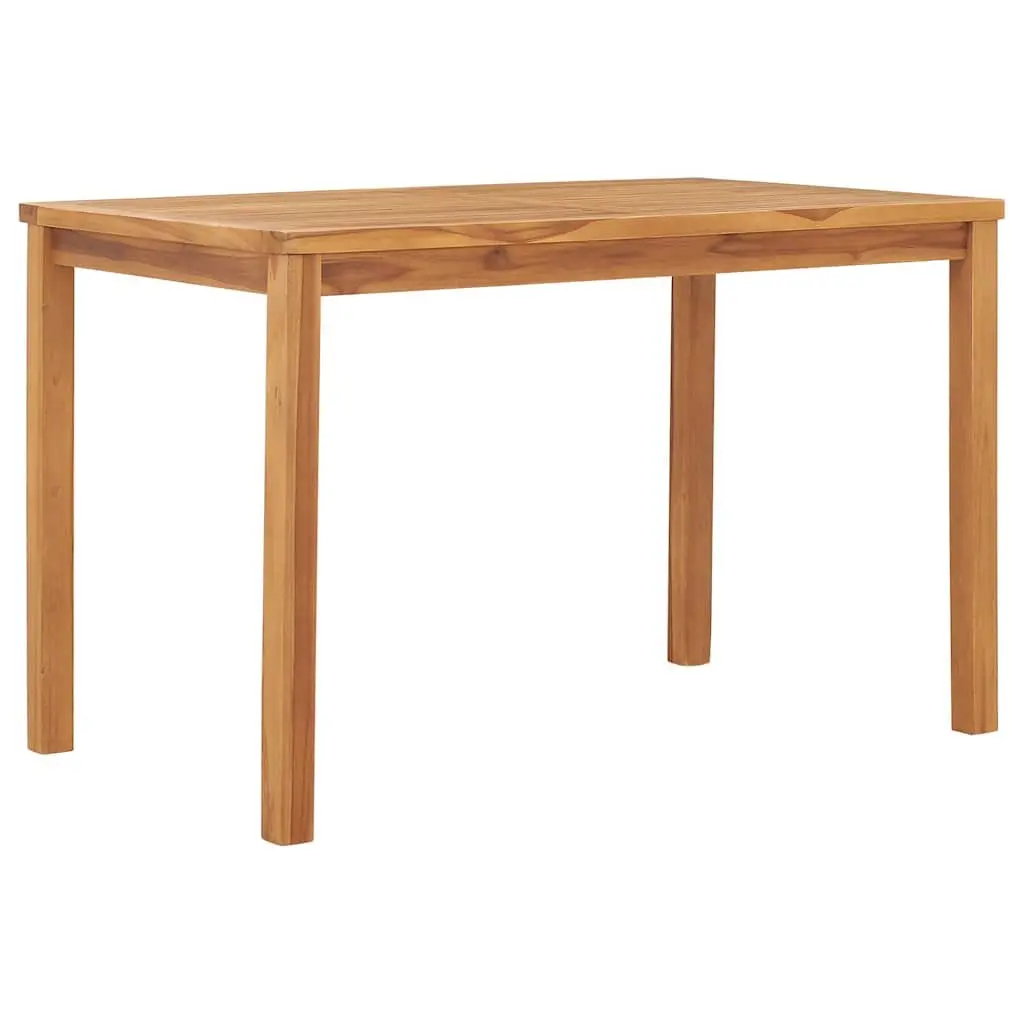 Garden Dining Set Teak Wood 5 Piece Outdoor Furniture Brown