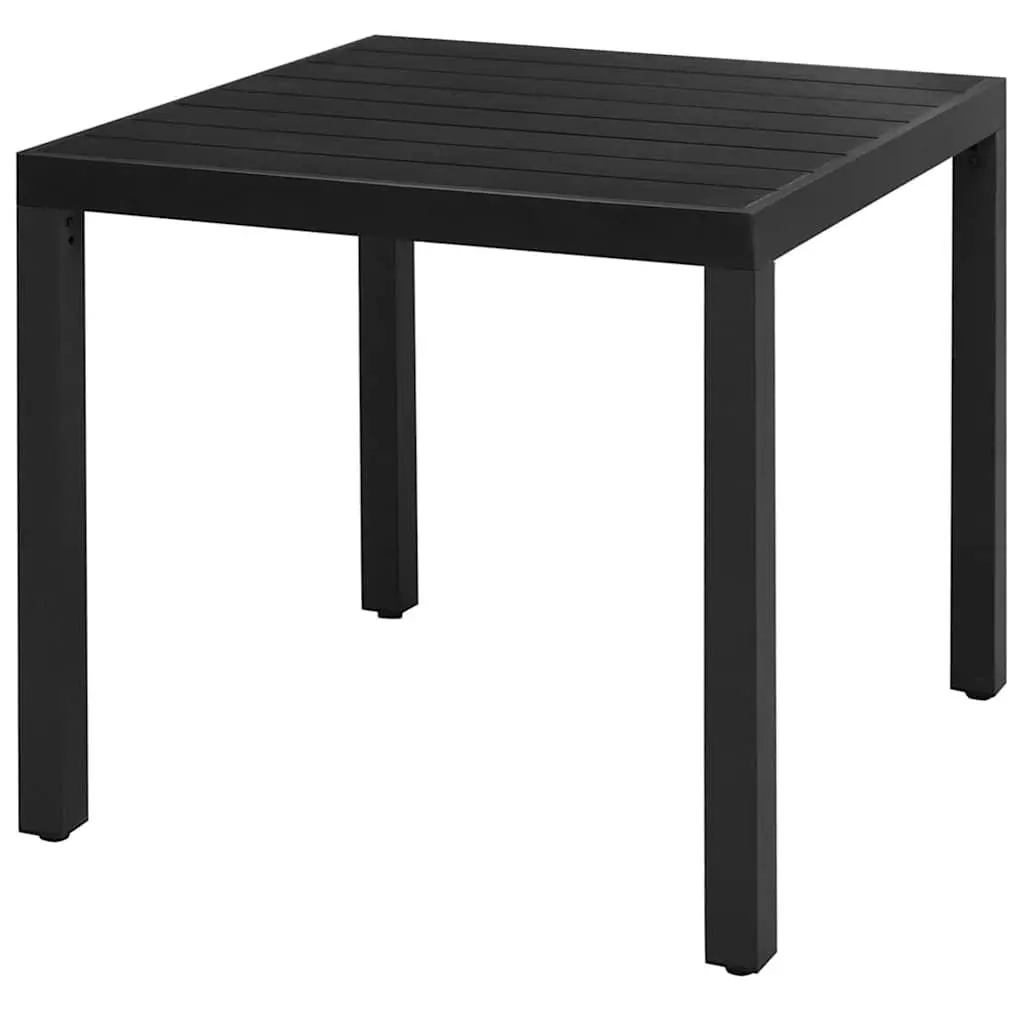 3 Piece Outdoor Dining Set Black Garden Furniture Rattan Chair Table Patio