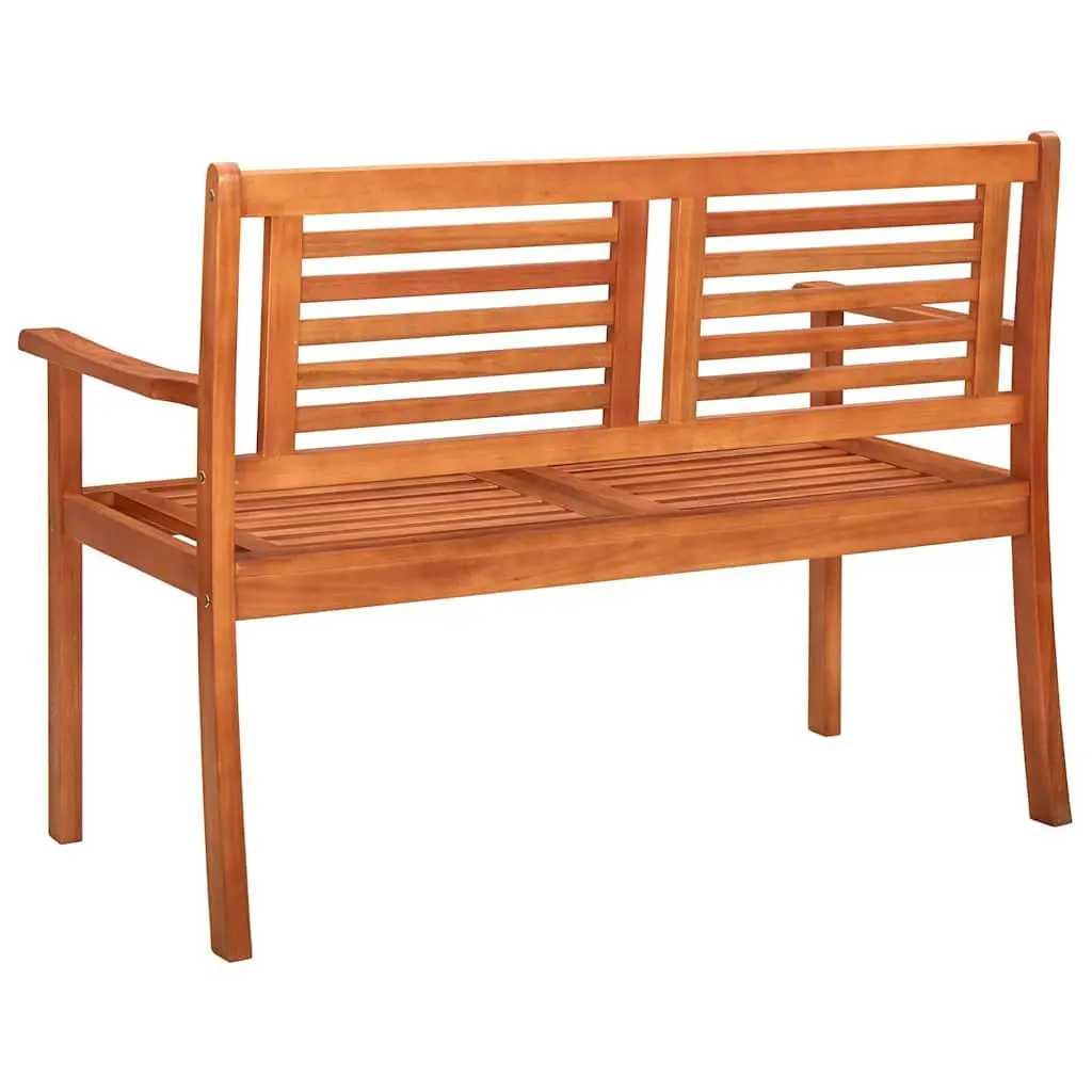 Outdoor Garden Bench Solid Wood 120cm with Cushion Taupe