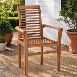 Outdoor Dining Chairs 4 pcs Stackable Garden Seating with Anthracite Cushions