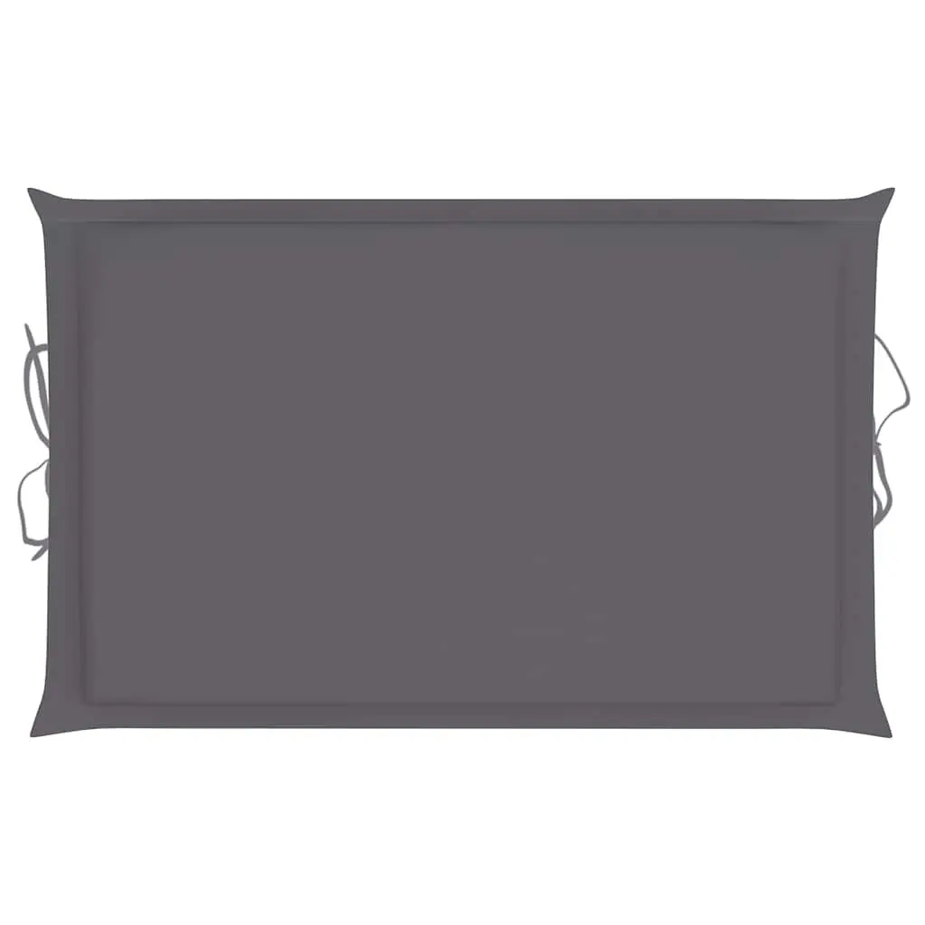 Rocking Sun Lounger with Cushion Outdoor Garden Patio Relaxation Seat Anthracite Solid Teak Wood