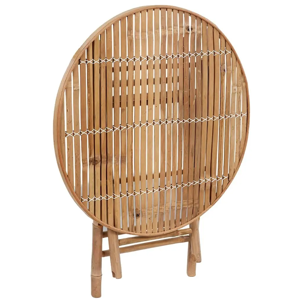 Outdoor Dining Set 5 Piece Folding Garden Furniture with Cushions Bamboo
