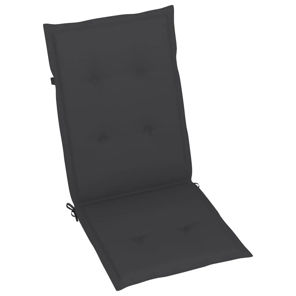 Outdoor Reclining Chairs Set 2 pcs 5 Position Adjustable Backrest Solid Acacia Wood Grey Wash