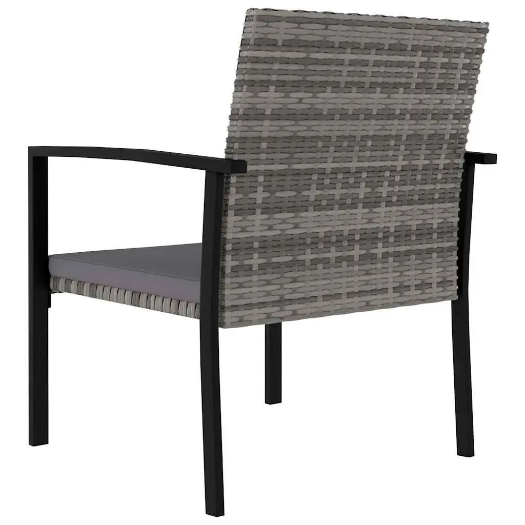 7 Piece Garden Dining Set Outdoor Patio Furniture Grey PE Rattan