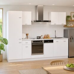 7 Piece Kitchen Cabinet Set White Engineered Wood Storage Cupboard Furniture