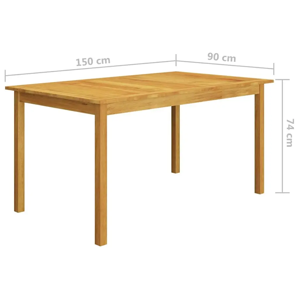 Garden Dining Set 5 Piece Brown Outdoor Table and Chairs with Cushions