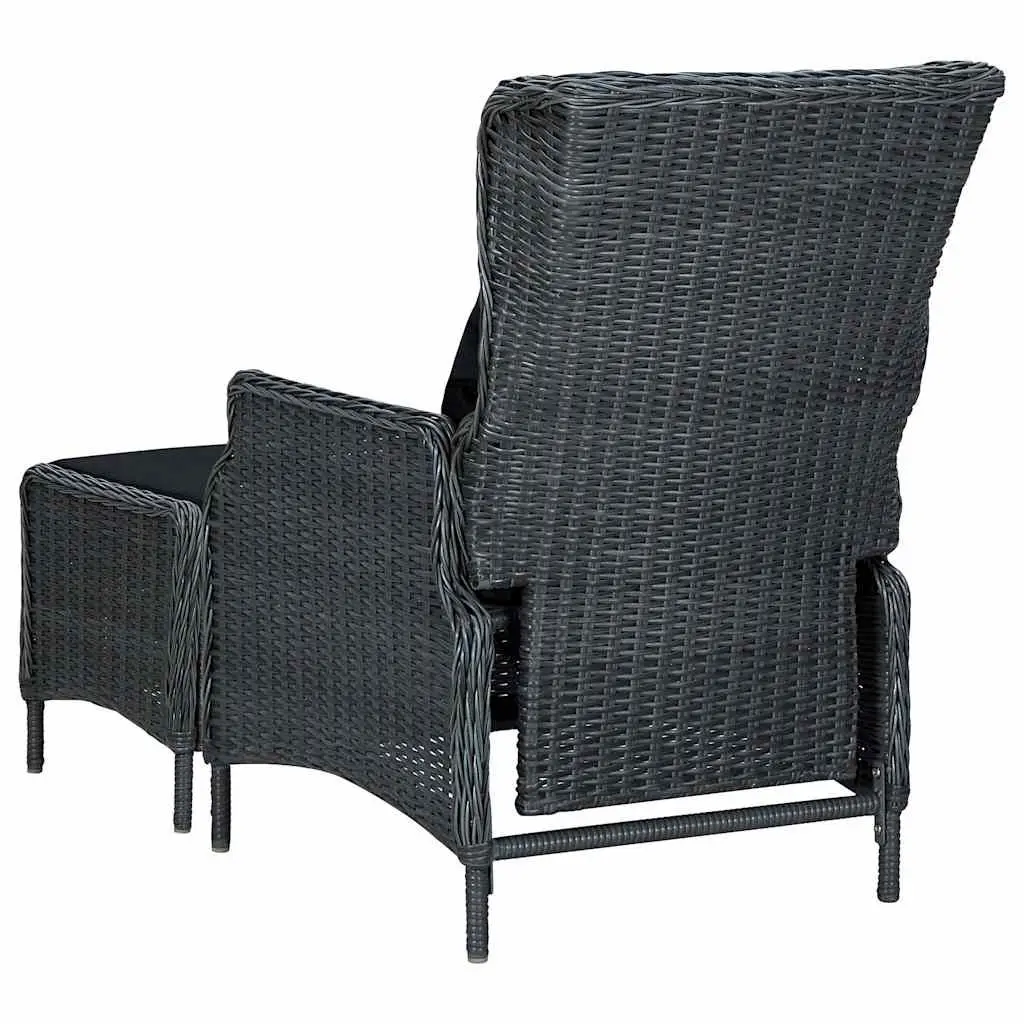 7 Piece Outdoor Dining Set Garden Table Chairs Stool Grey Furniture Patio