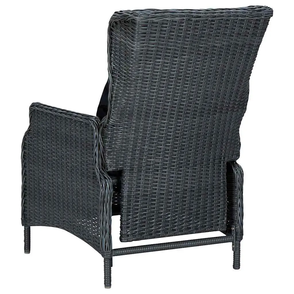 7 Piece Outdoor Dining Set Garden Table Chairs Stool Grey Furniture Patio
