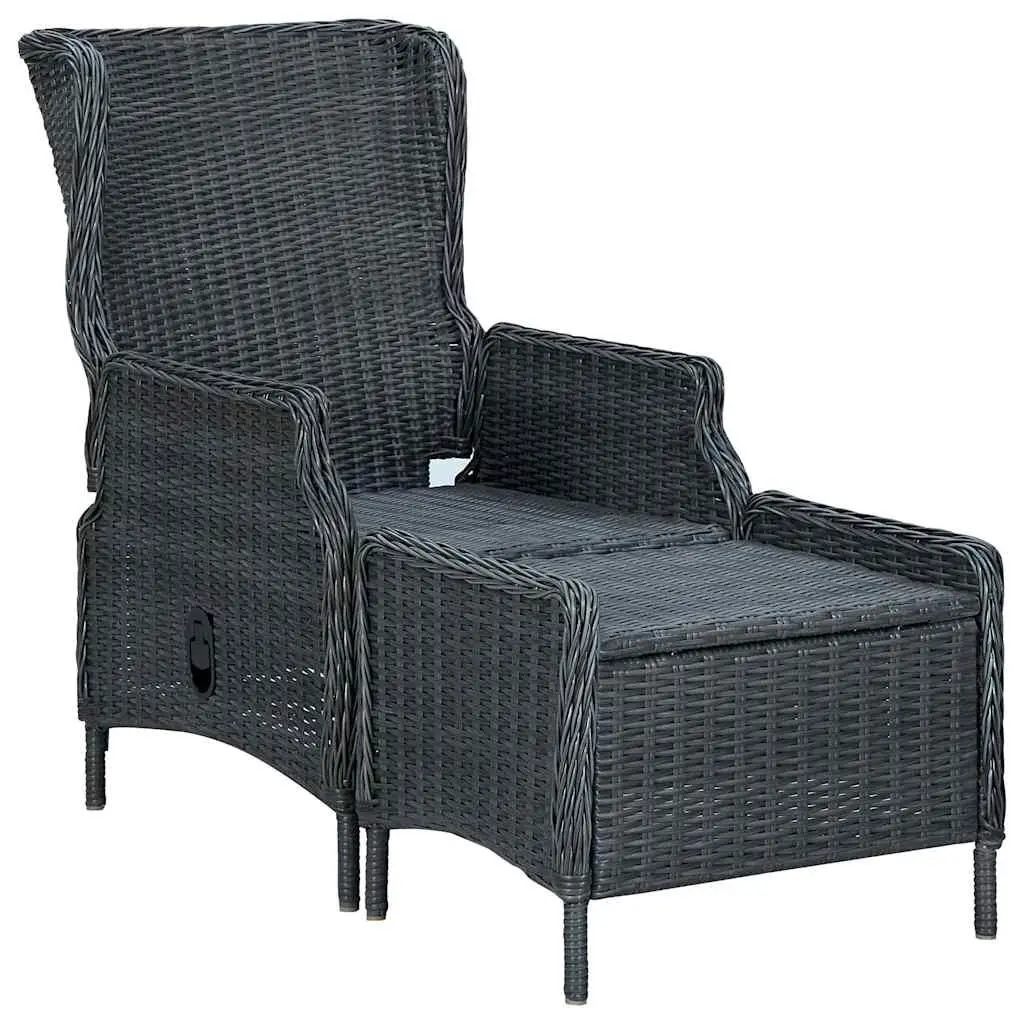 7 Piece Outdoor Dining Set Garden Table Chairs Stool Grey Furniture Patio