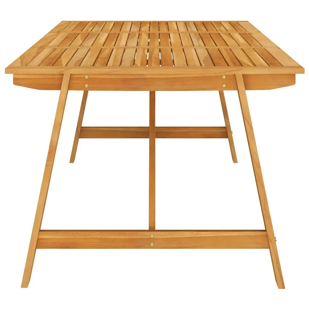 7 Piece Garden Dining Set Acacia Wood Table Chairs Grey Outdoor Furniture