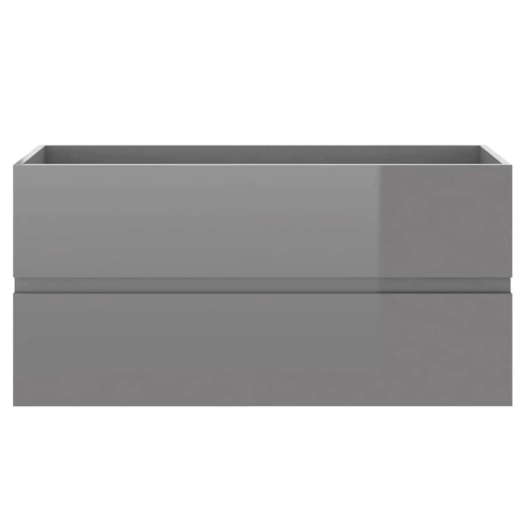 Bathroom Set Grey Sink Cabinet Basin Mirror Storage Drawer
