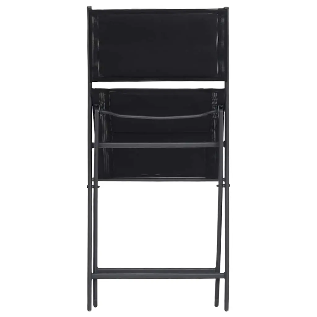 Outdoor Dining Set 9 Piece Steel Frame Table Chairs Stackable Garden Furniture