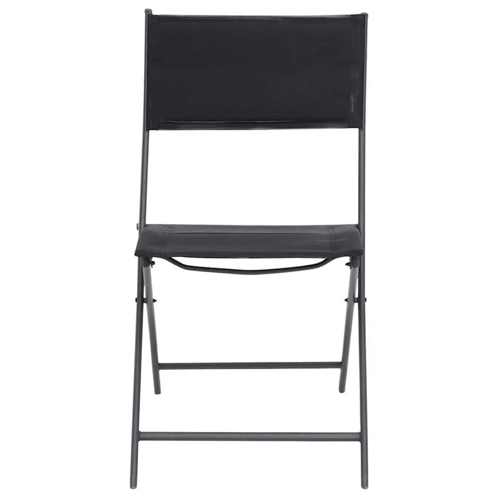 Outdoor Dining Set 9 Piece Steel Frame Table Chairs Stackable Garden Furniture