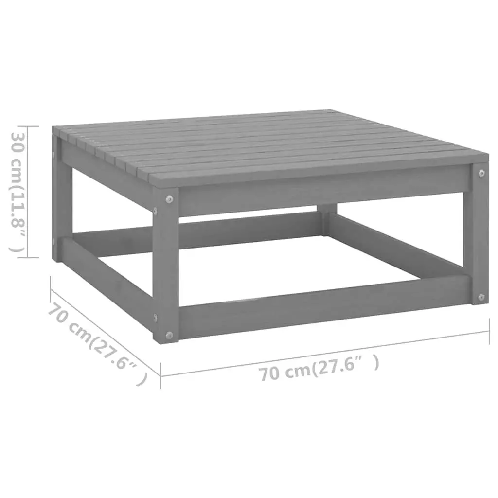 6 Piece Garden Lounge Set Grey Outdoor Furniture Modular Sofa Patio Lounge