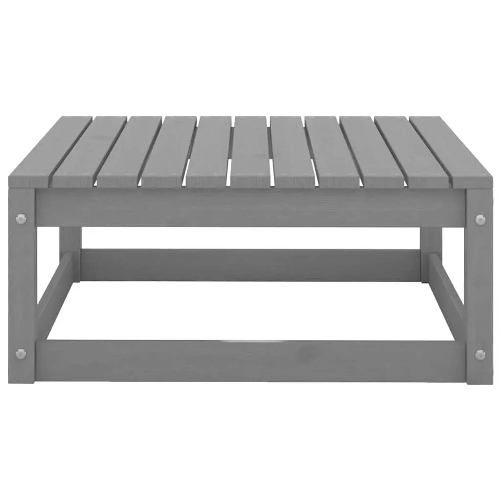 6 Piece Garden Lounge Set Grey Outdoor Furniture Modular Sofa Patio Lounge