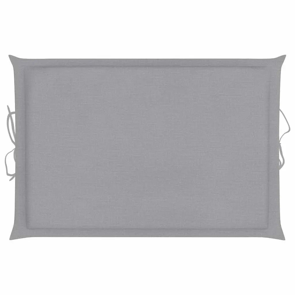 Sun Loungers Solid Acacia Wood 2 pcs with Cushions Grey Outdoor Garden Patio Daybed