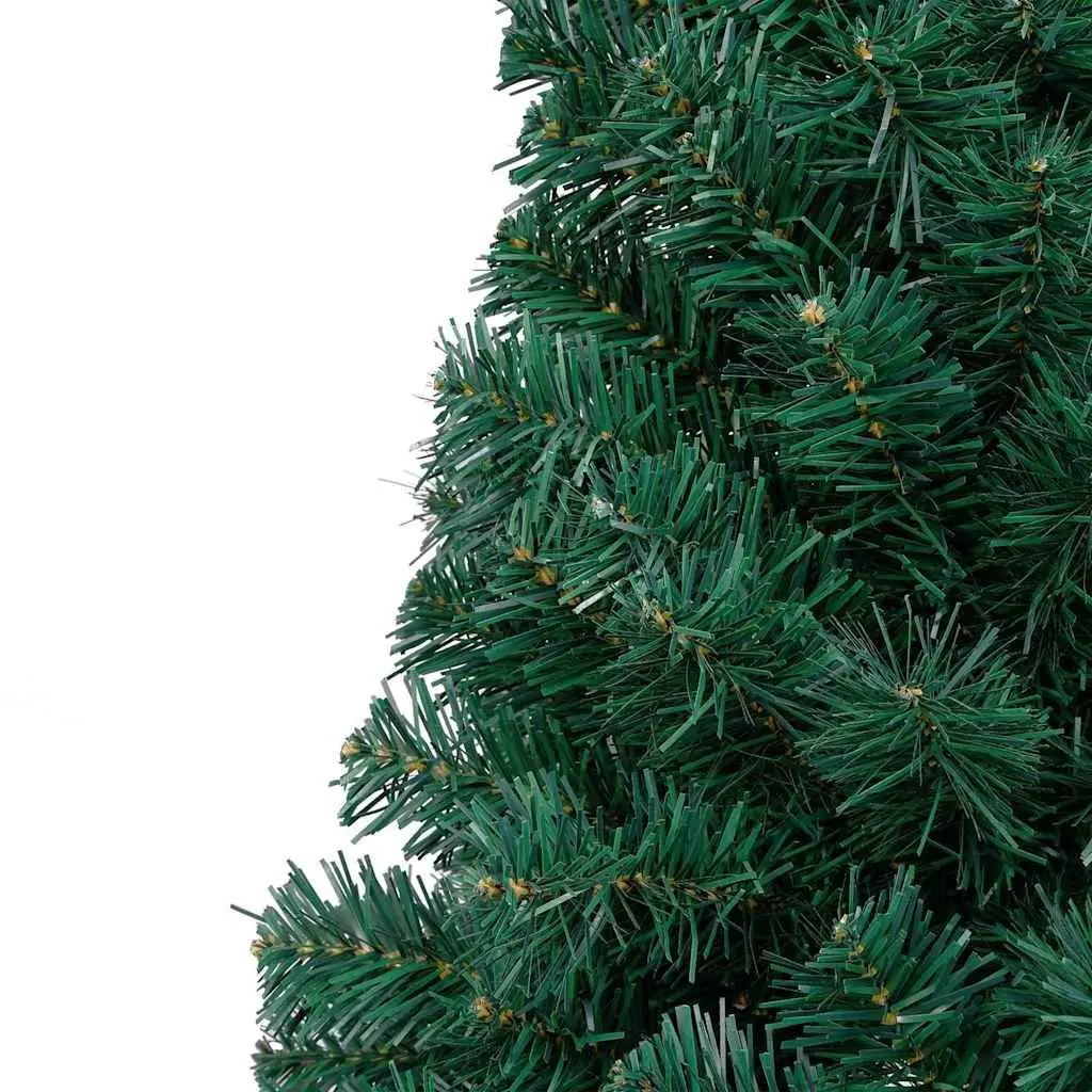 Artificial Half Christmas Tree Pre-lit LED Lights 180cm Green