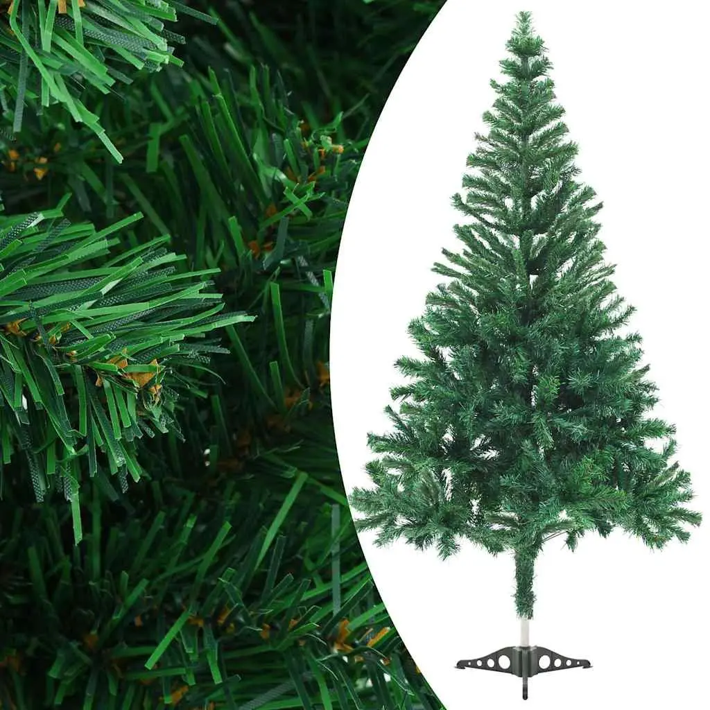 Artificial Christmas Tree Pre-lit 120cm Green 230 Branches Holiday Decoration