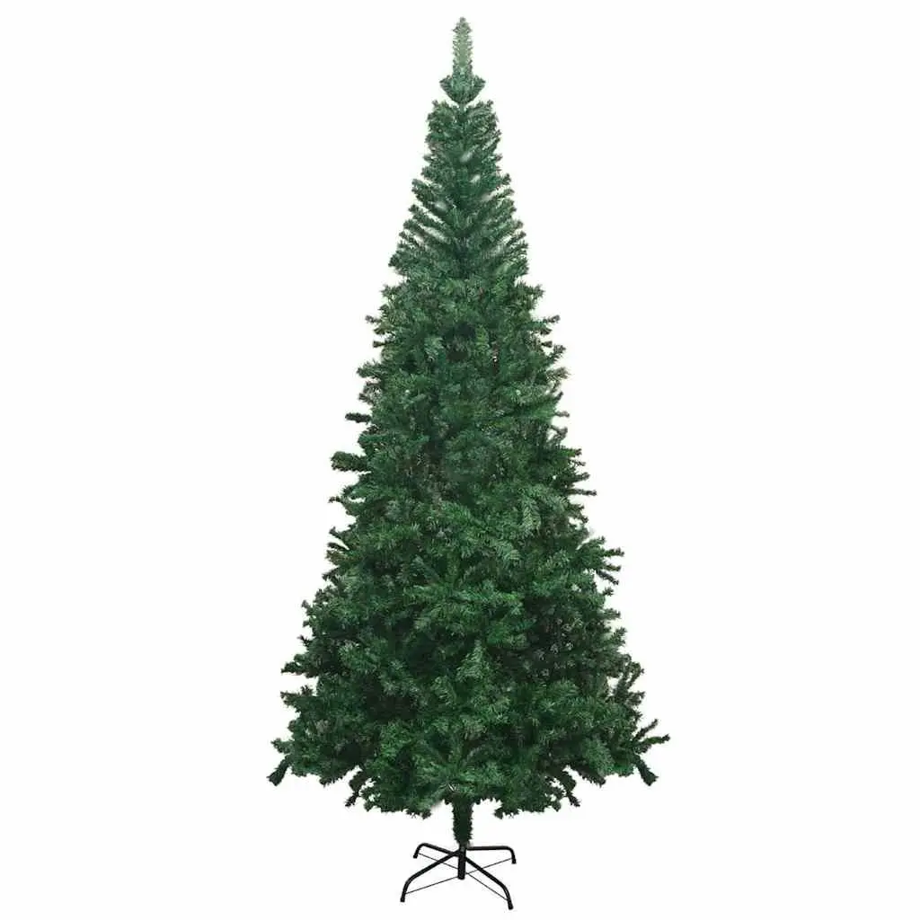Artificial Pre-lit Christmas Tree 240cm Green 1300 Branch Tips LED Holiday Decor