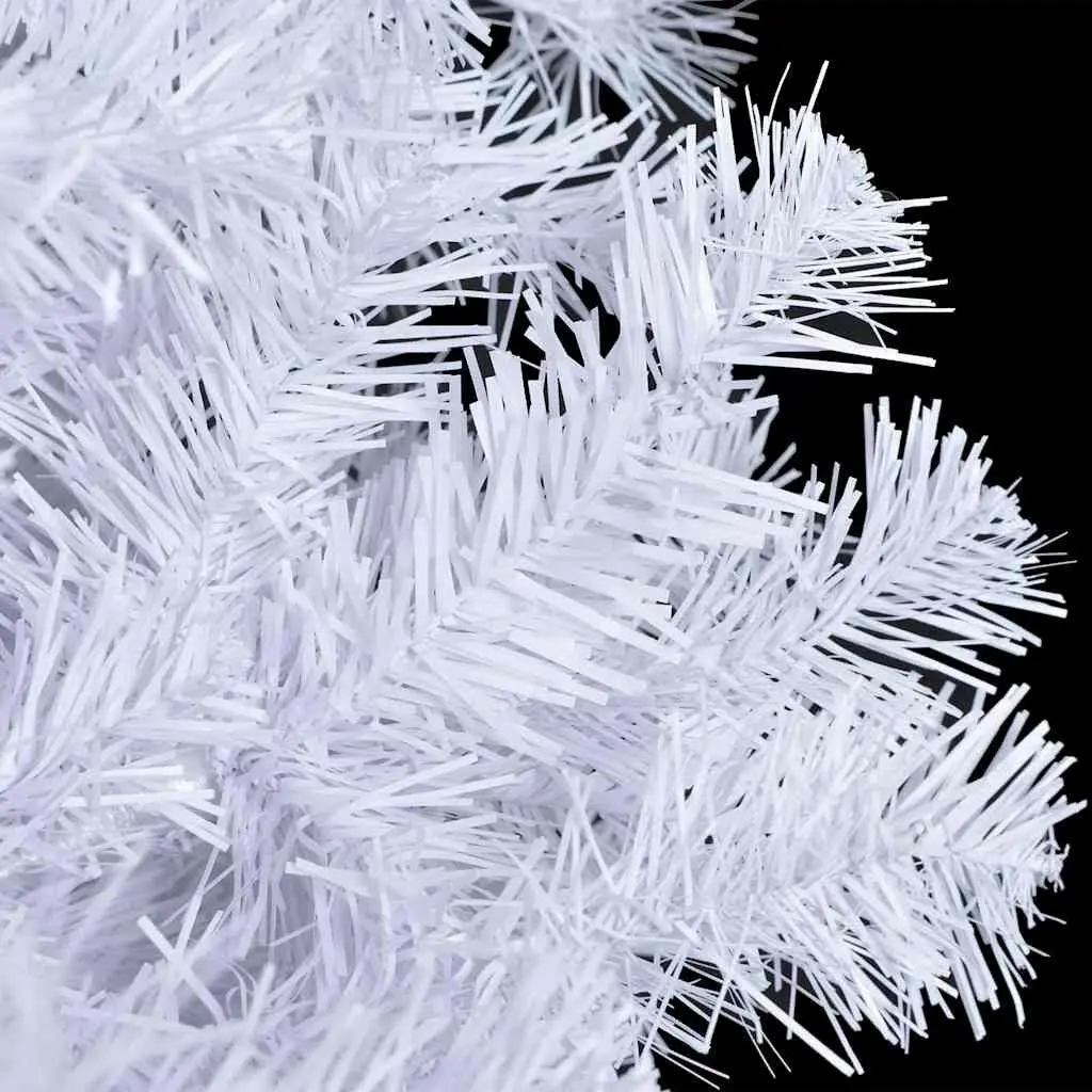 Artificial Christmas Tree Pre-lit 120cm White PVC 230 Branches Holiday Decor Indoor