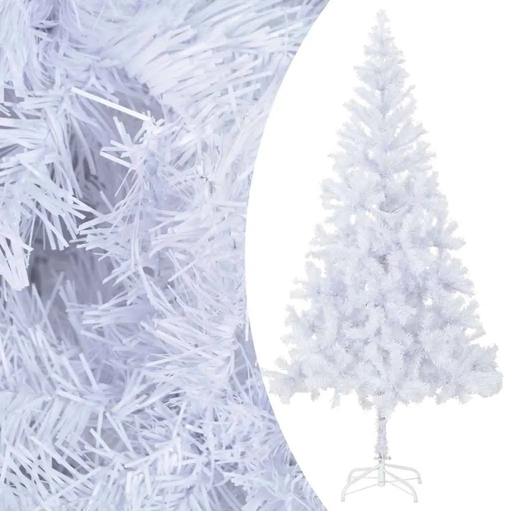 White Artificial Pre-lit Christmas Tree 210cm 910 Branch Tips Indoor Holiday