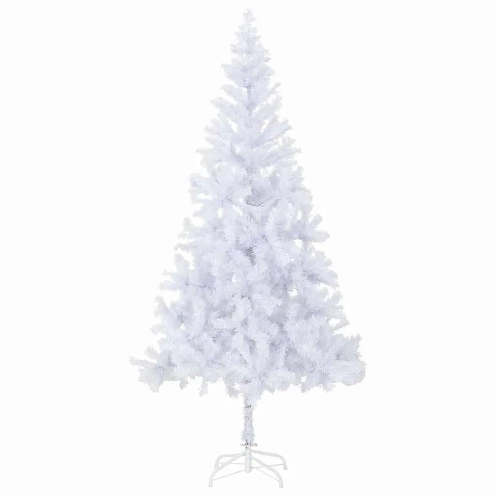 White Artificial Pre-lit Christmas Tree 210cm 910 Branch Tips Indoor Holiday