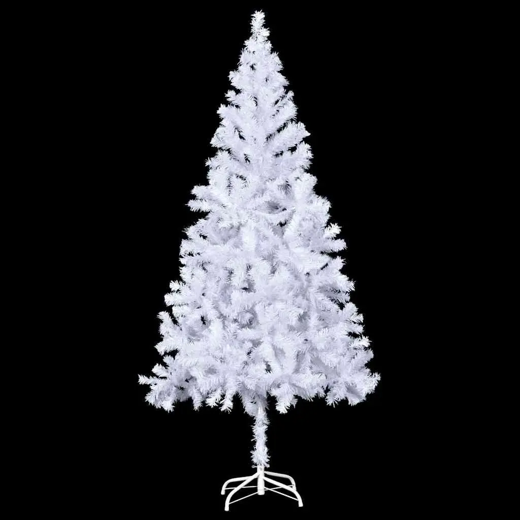 White Artificial Pre-lit Christmas Tree 210cm 910 Branch Tips Indoor Holiday