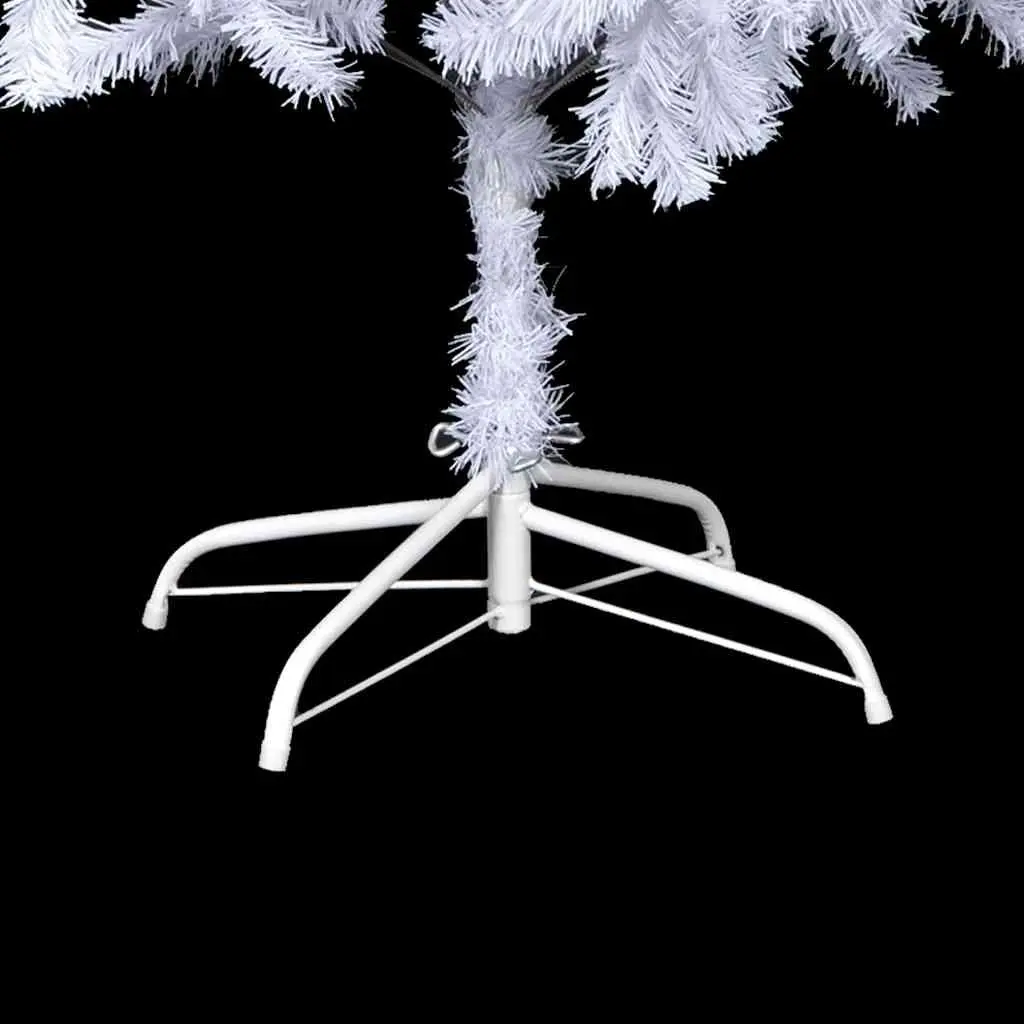 White Artificial Pre-lit Christmas Tree 210cm 910 Branch Tips Indoor Holiday