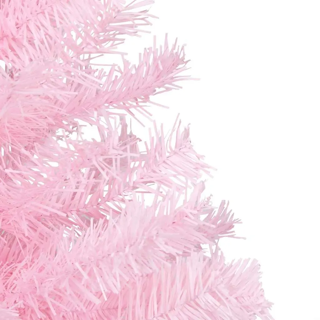Artificial Pre-lit Christmas Tree 150cm Pink with Stand LED Lights Holiday Decor