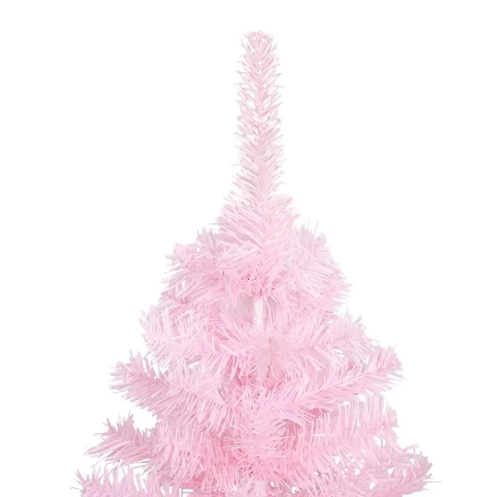 Artificial Pre-lit Christmas Tree 150cm Pink with Stand LED Lights Holiday Decor
