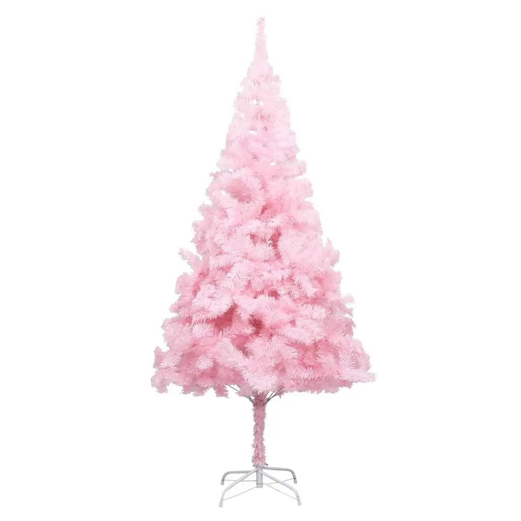 Pink Artificial Pre-lit Christmas Tree 180cm with Stand LED Lights Holiday Decor