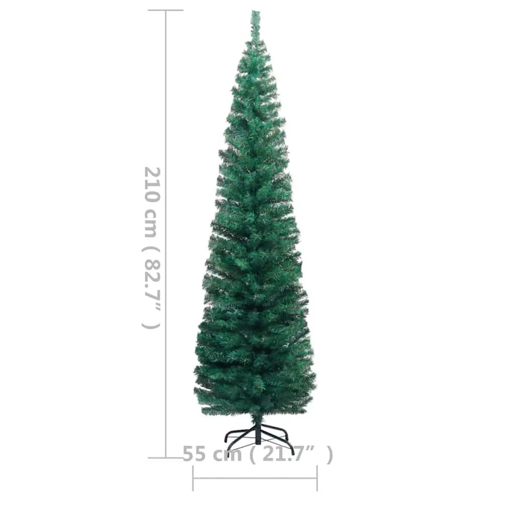 Artificial Pre-lit Christmas Tree 210 cm Green