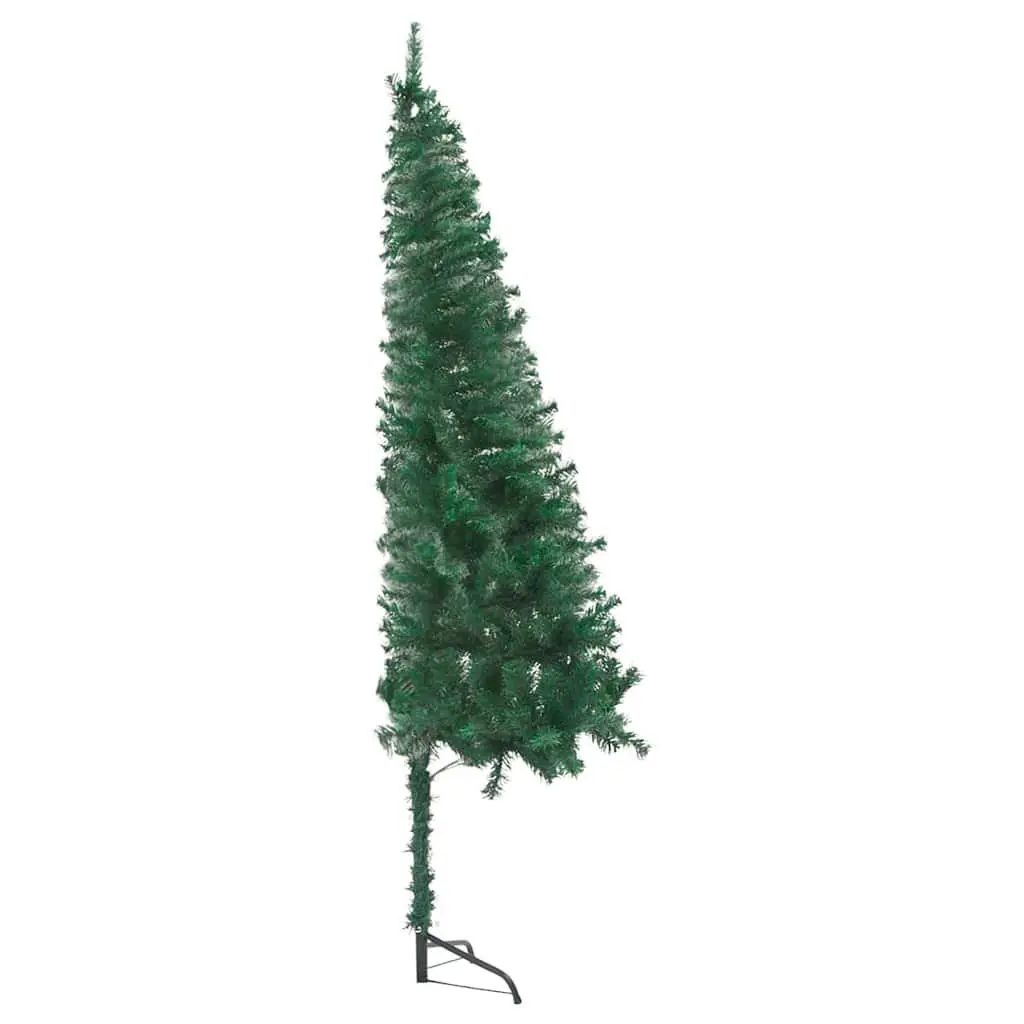 Corner Artificial Pre-lit Christmas Tree Green 180cm LED Lights Holiday