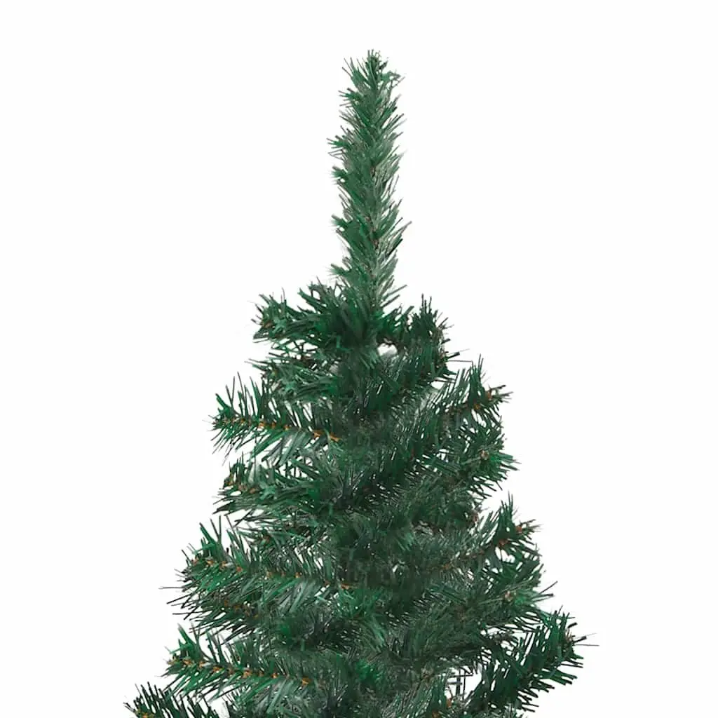 Corner Artificial Pre-lit Christmas Tree Green 180cm LED Lights Holiday