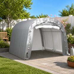 Storage Tent 300x300 cm Outdoor Grey Garden Shelter Protective Equipment Canopy