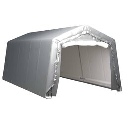 Storage Tent 300x600 cm Outdoor Garden Shed Waterproof Grey Galvanised Frame