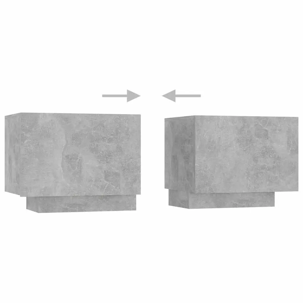 TV Cabinet RGB LED Lights Grey Modern Media Storage Unit