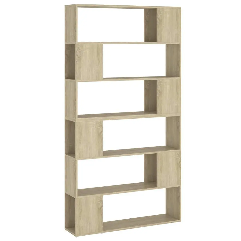 Book Cabinet Room Divider Storage Organizer Brown Wood-Based 100L x 24W x 188H cm