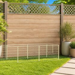 Dog Kennel 5m² Outdoor Pet Enclosure Steel Wire Mesh Run Exercise Playpen