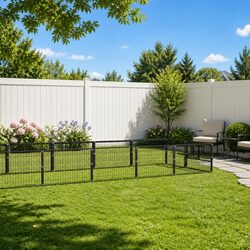Dog Kennel Outdoor 16m² Steel Wire Mesh Pet Enclosure Run Exercise Cage