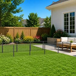 Dog Kennel 10m² Outdoor Pet Enclosure Steel Mesh Run Playpen Exercise Space