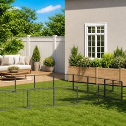 Dog Kennel Outdoor Steel Cage Run Enclosure Exercise Pen Pet Play Area 36m²