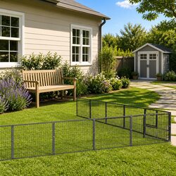 Dog Kennel Outdoor Steel Wire Mesh Pet Enclosure Run Cage Yard Shelter 30m²