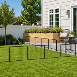 Dog Kennel Outdoor Pet Enclosure Steel Wire Mesh Exercise Run Playpen Large