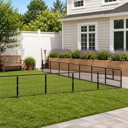Dog Kennel Outdoor Pet Enclosure Steel Wire Mesh Run Exercise Cage Backyard