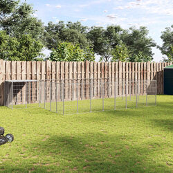 Dog Kennel Outdoor Steel Cage Enclosure Pet Run Exercise Pen Puppy Shelter