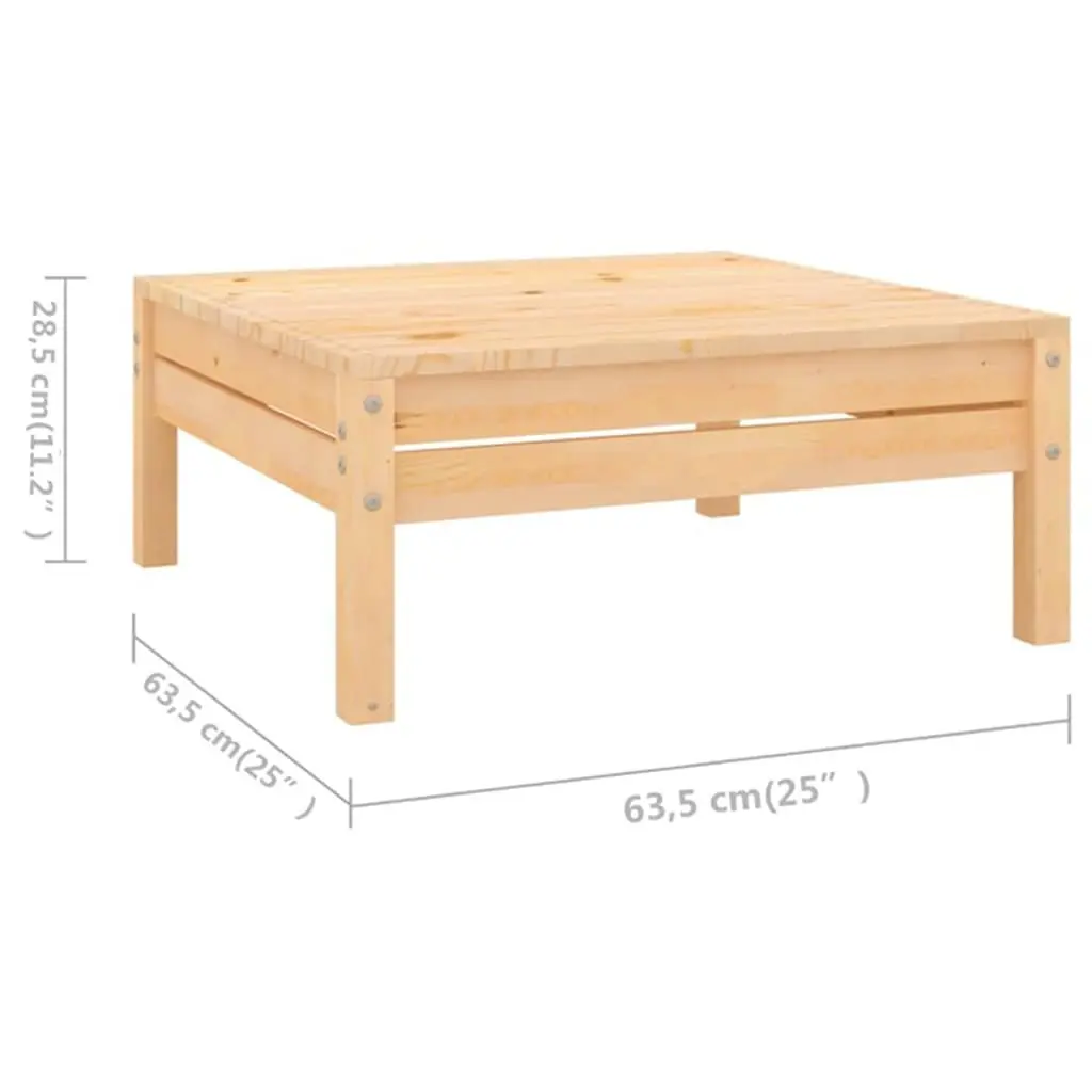 7 Piece Wooden Garden Lounge Set Pallet Design Outdoor Furniture Brown Sofa