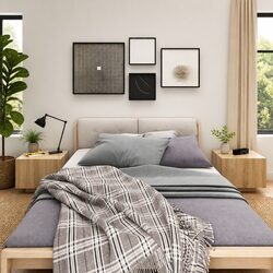 Bedside Cabinet Brown Storage Table Engineered Wood Nightstand Bedroom Furniture
