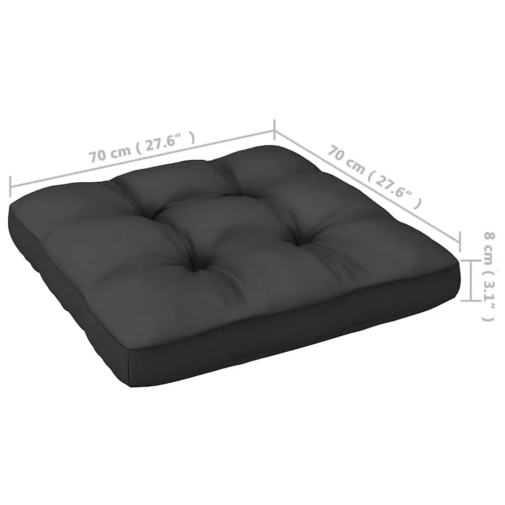 3 Piece Garden Lounge Set Outdoor Furniture Sofa Anthracite with Cushions